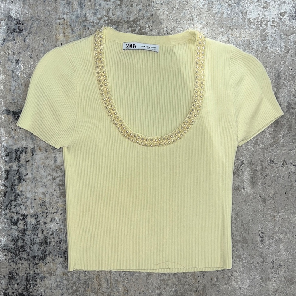 Zara Scoop Neck with pearls